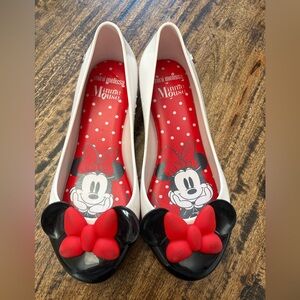Little Girls Mini Melissa x Disney Minnie Mouse Ultragirl ballet flats sz 13